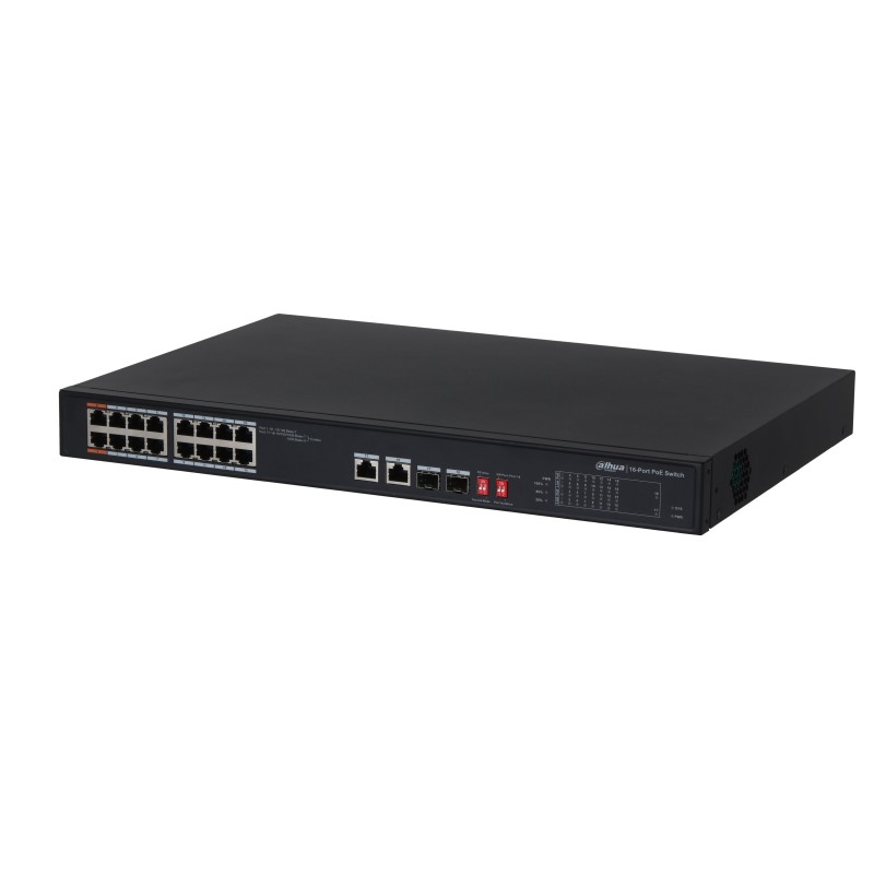 Buy Dahua PoE Switch - PFS3218-16ET-135 - 16ports 16FE + 2GE 135W in Cyprus, Nicosia, Limassol, Larnaka, Pafos
