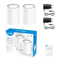 Cudy Mesh AX1800 Dual Band Gigabit Wi-Fi 6 2-Pack - M1800 - Mesh, AX1800, Dual Band, Gigabit, Wi-Fi 6, 2-Pack