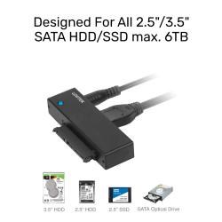Buy Unitek USB3.0 to SATA 2.5-3.5'' HDD Converter - Y-1039 - USB3.0 to SATA 2.5-... in Cyprus, Nicosia, Limassol, Larnaka, Pafos