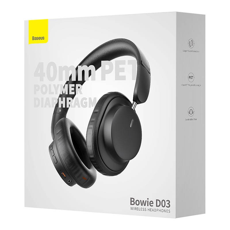 Buy Baseus Wireless Headphones Bowie - D03 - Black in Cyprus, Nicosia, Limassol, Larnaka, Pafos