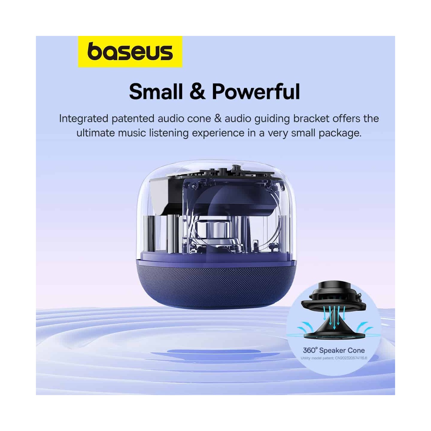 Baseus Speaker Wireless - AeQur V2 - Midnight Purple — Buy in Cyprus with Fast Delivery