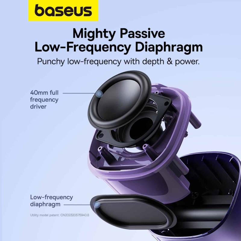 Buy Baseus Speaker Wireless - AeQur V2 - Midnight Purple in Cyprus, Nicosia, Limassol, Larnaka, Pafos