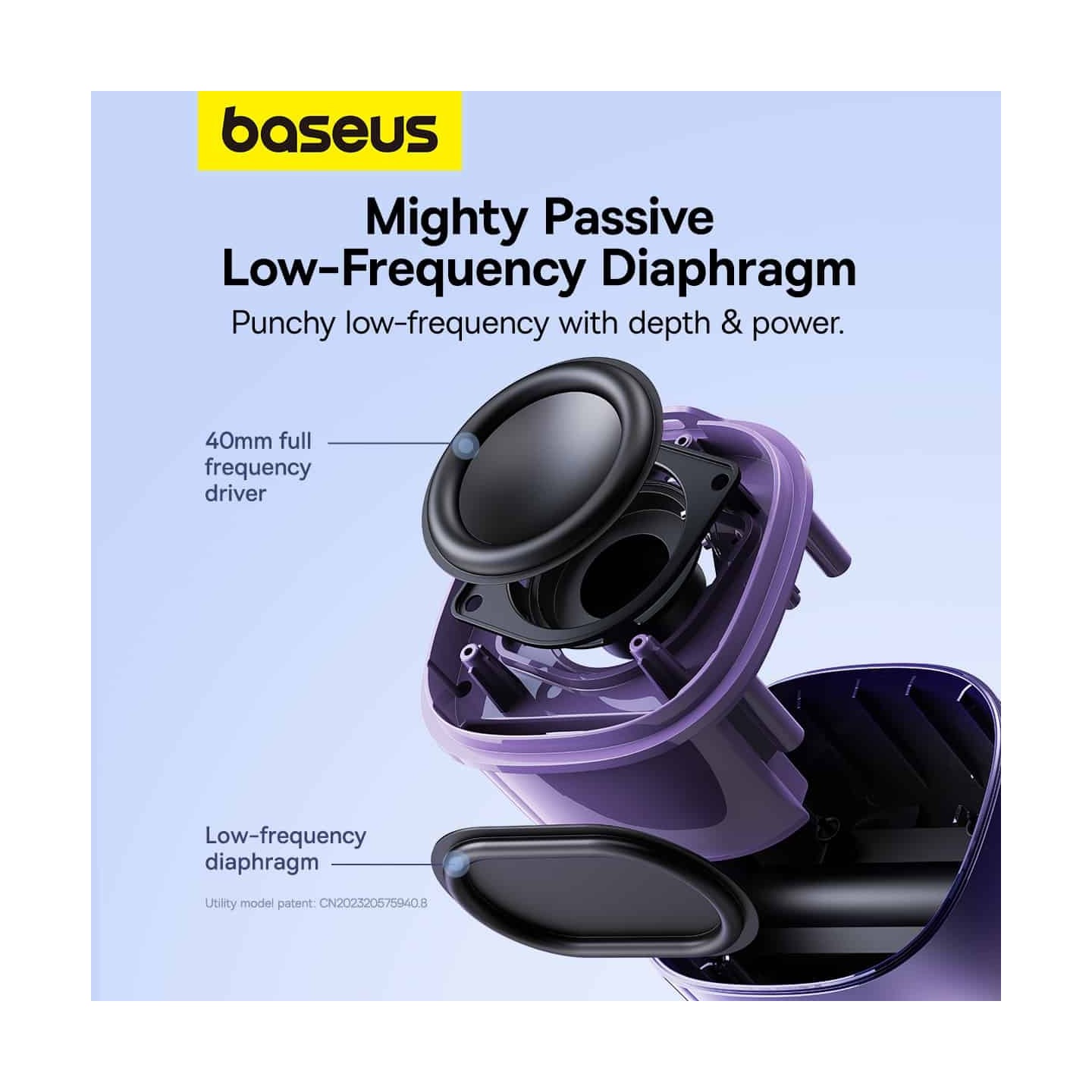 Baseus Speaker Wireless - AeQur V2 - Midnight Purple — Buy in Cyprus with Fast Delivery