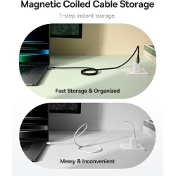 Buy Baseus Cable USB-C to USB-C - Tungsten Gold Magnetic Charging Cable 1.0m in Cyprus, Nicosia, Limassol, Larnaka, Pafos