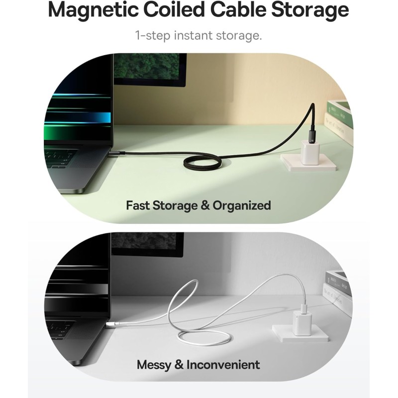 Buy Baseus Cable USB-C to USB-C - Tungsten Gold Magnetic Charging Cable 1.0m in Cyprus, Nicosia, Limassol, Larnaka, Pafos