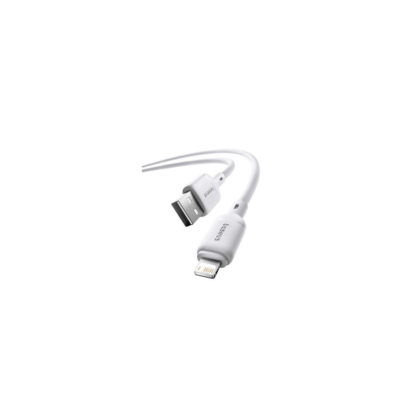 Baseus Cable Lightning to USB-A Silky Series - 1.0m White — Buy in Cyprus with Fast Delivery
