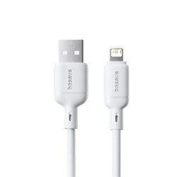 Buy Baseus Cable Lightning to USB-A Silky Series - 1.0m White in Cyprus, Nicosia, Limassol, Larnaka, Pafos