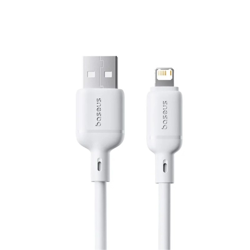 Buy Baseus Cable Lightning to USB-A Silky Series - 1.0m White in Cyprus, Nicosia, Limassol, Larnaka, Pafos