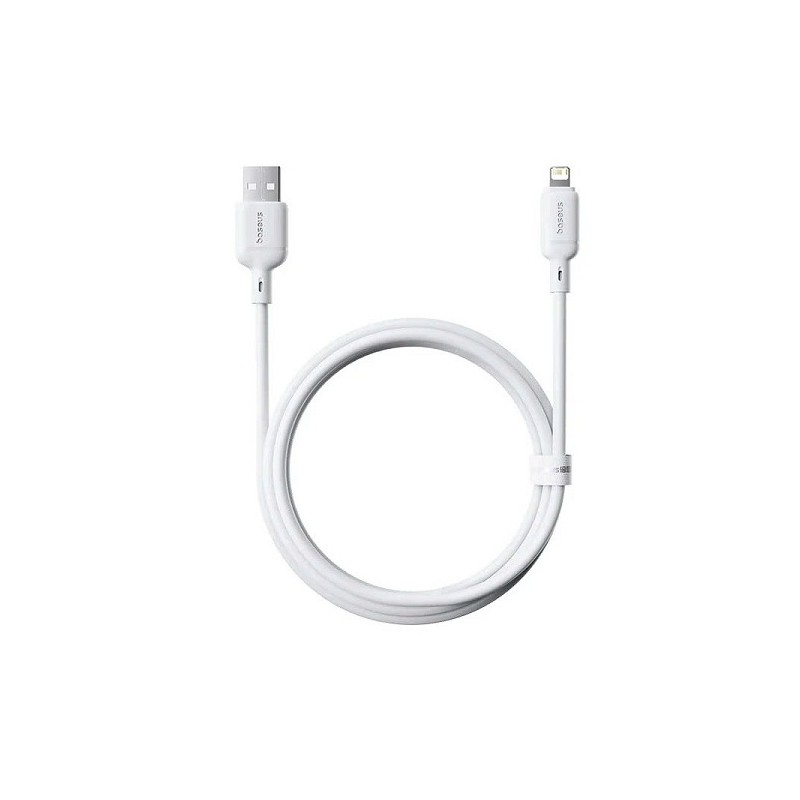 Buy Baseus Cable Lightning to USB-A Silky Series - 1.0m White in Cyprus, Nicosia, Limassol, Larnaka, Pafos