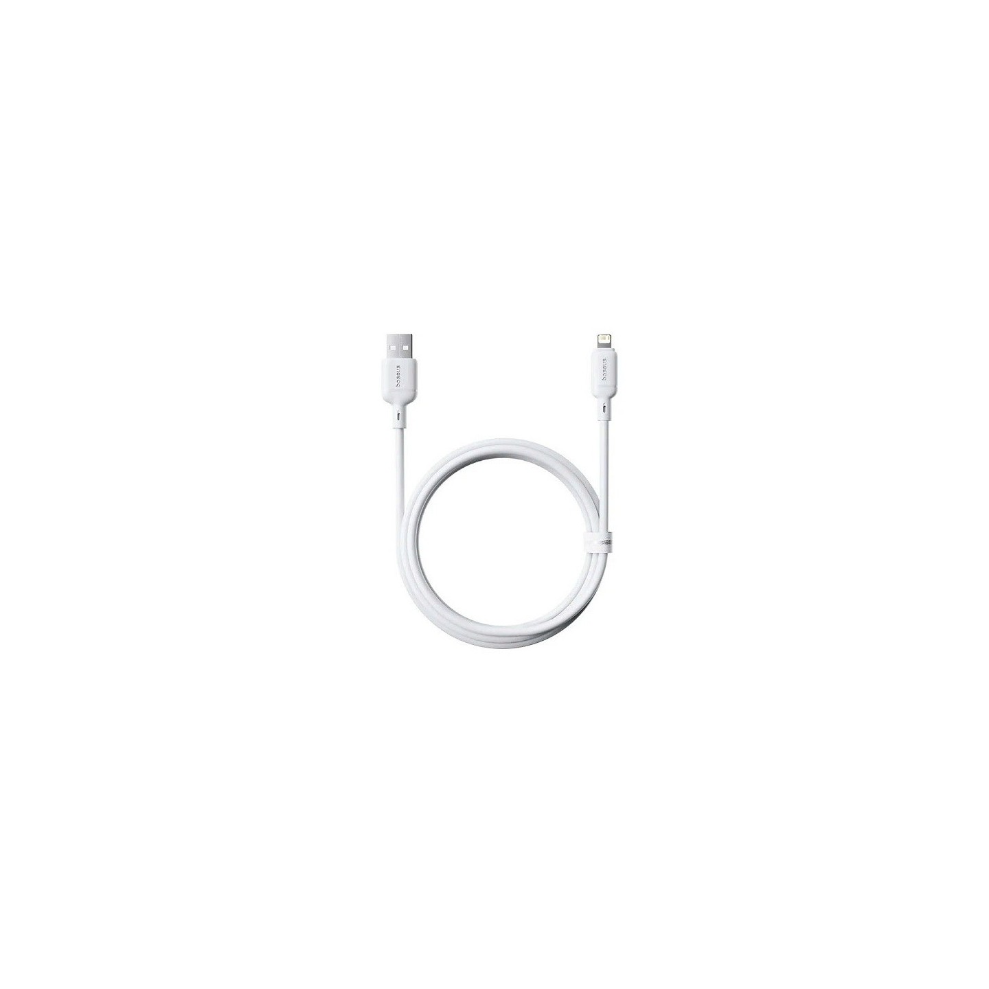 Baseus Cable Lightning to USB-A Silky Series - 1.0m White — Buy in Cyprus with Fast Delivery