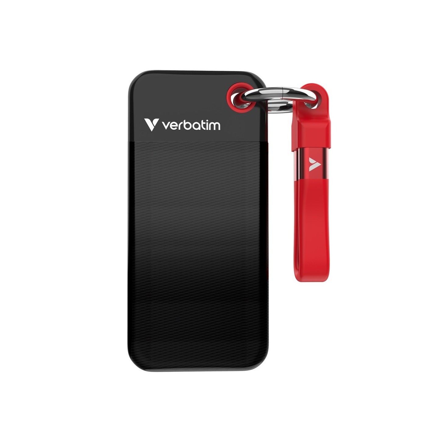 Verbatim SSD Portable Pocket Keyring - 3.2 Gen2 1TB Black Red — Buy in Cyprus with Fast Delivery