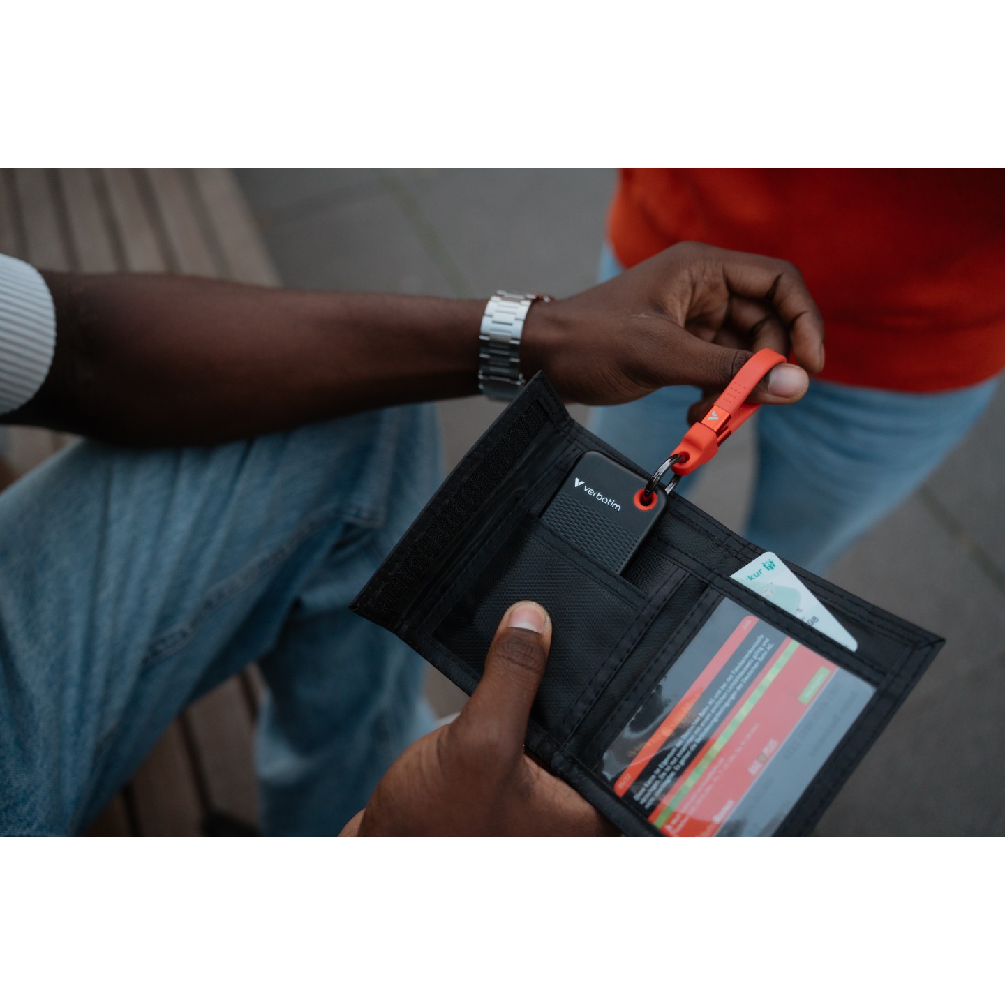 Verbatim SSD Portable Pocket Keyring - 3.2 Gen2 1TB Black Red — Buy in Cyprus with Fast Delivery