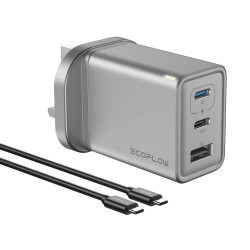 Buy EcoFlow RAPID 65W GaN Charger UK - including 100W USB-C Cable in Cyprus, Nicosia, Limassol, Larnaka, Pafos