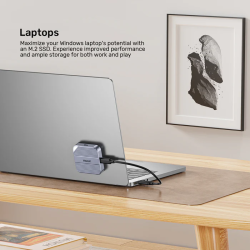 Buy Unitek USB-C NVME PCIe M2 2230 Magnetic SSD Enclosure - S1244A - 10Gbps PD100W in Cyprus, Nicosia, Limassol, Larnaka, Pafos