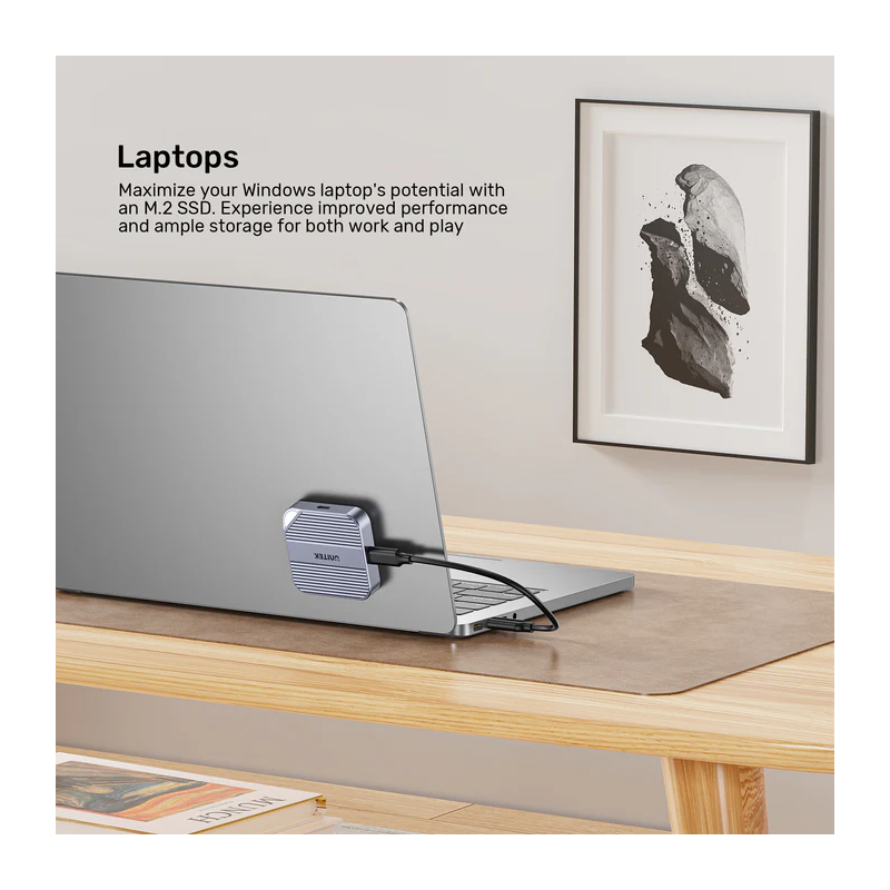 Buy Unitek USB-C NVME PCIe M2 2230 Magnetic SSD Enclosure - S1244A - 10Gbps PD100W in Cyprus, Nicosia, Limassol, Larnaka, Pafos