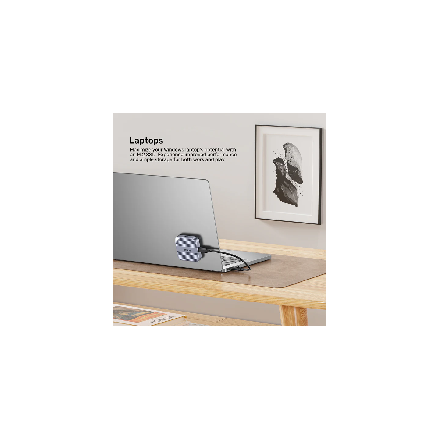 Unitek USB-C NVME PCIe M2 2230 Magnetic SSD Enclosure - S1244A - 10Gbps PD100W — Buy in Cyprus with Fast Delivery