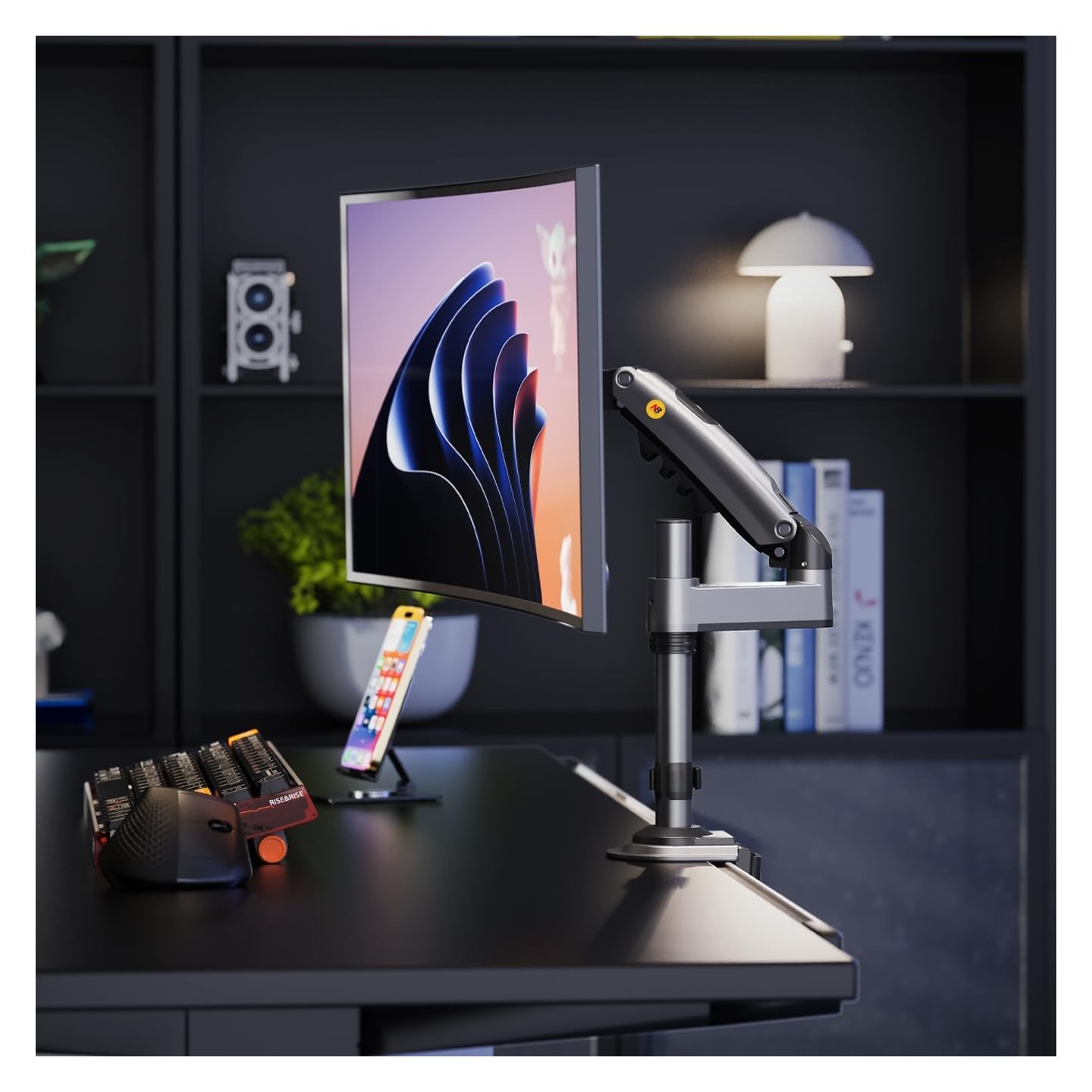 North Bayou NB H100 Single Arm Gas Spring Monitor Mount 22-35" (Retail) — Buy in Cyprus with Fast Delivery