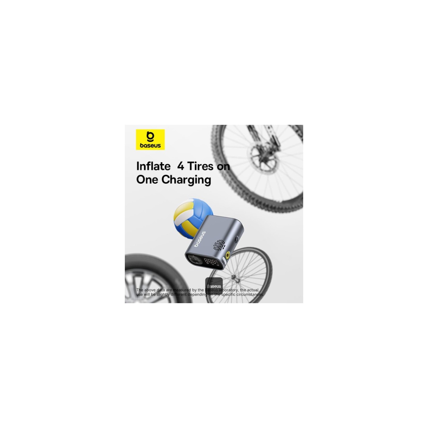 Baseus VA Motorcycle Bicycle Scooter Primetrip Series Air Inflator - Air Inflator — Buy in Cyprus with Fast Delivery