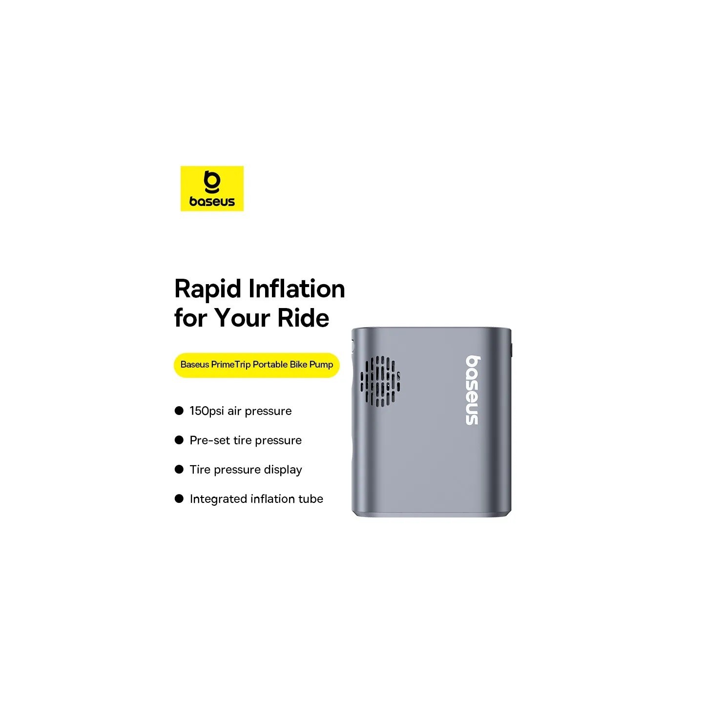 Baseus VA Motorcycle Bicycle Scooter Primetrip Series Air Inflator - Air Inflator — Buy in Cyprus with Fast Delivery