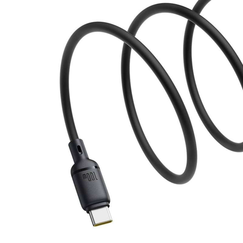 Buy Baseus Cable USB-C to USB-C Silky Series - 2.0m 100W Black in Cyprus, Nicosia, Limassol, Larnaka, Pafos