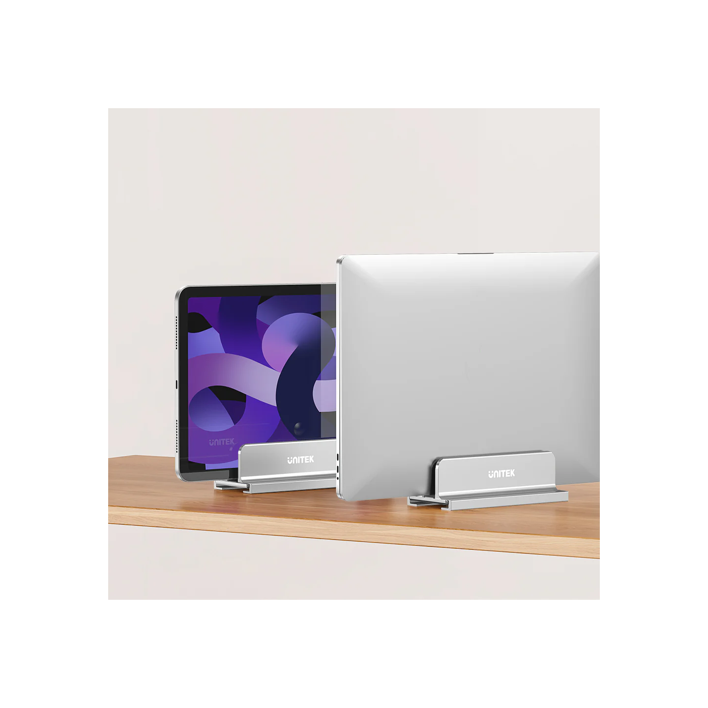 Unitek Stand for Laptop Adjustable Vertical Holder - OT172GY - Adjustable Vertical Holder — Buy in Cyprus with Fast Delivery