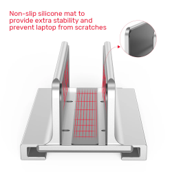 Buy Unitek Stand for Laptop Adjustable Vertical Holder - OT172GY - Adjustable Ve... in Cyprus, Nicosia, Limassol, Larnaka, Pafos