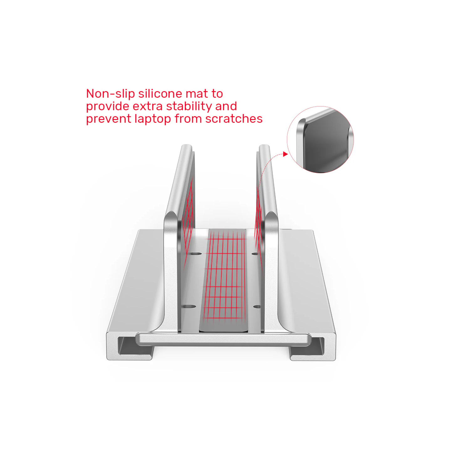 Unitek Stand for Laptop Adjustable Vertical Holder - OT172GY - Adjustable Vertical Holder — Buy in Cyprus with Fast Delivery