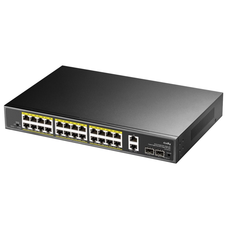 Buy Cudy Switch PoE Gigabit 24PoE + 2GbE + 2SFP Uplink 300W RM - GS1026PS2 - RM in Cyprus, Nicosia, Limassol, Larnaka, Pafos