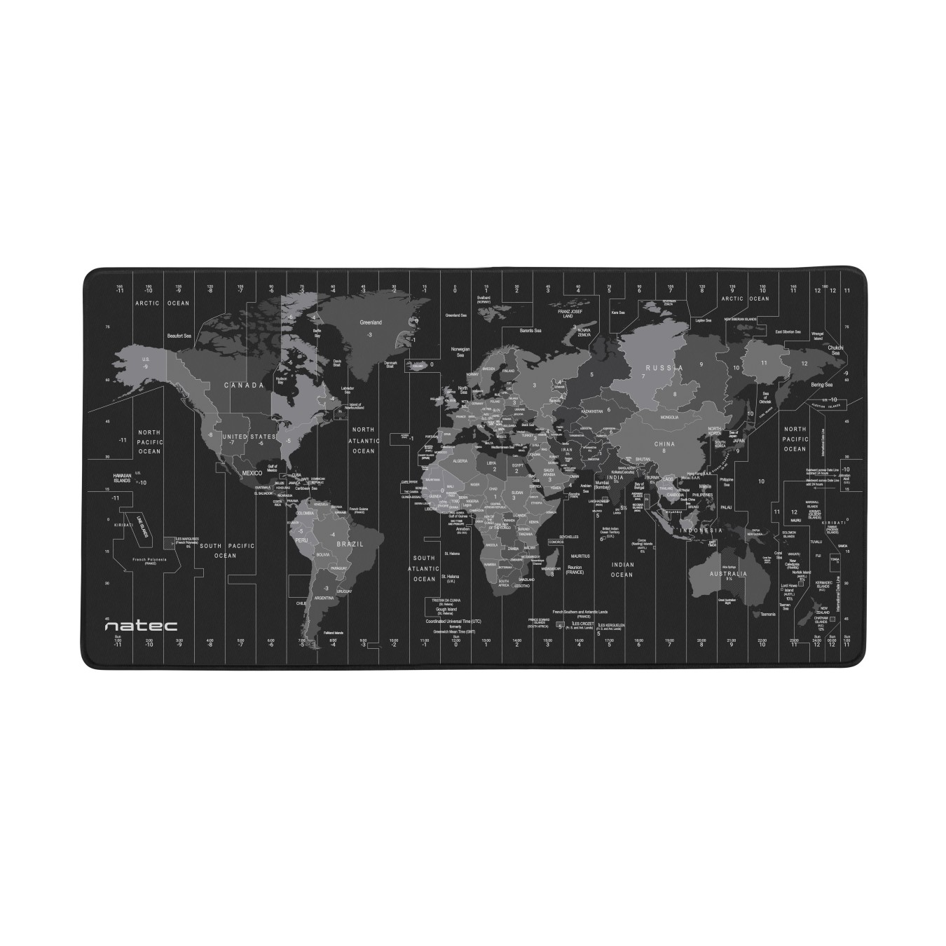 Natec Time Zone Map XL – 800x400mm Mousepad | Armenius Store