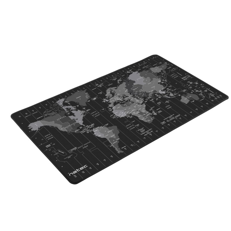Buy Natec Time Zone Map XL Mousepad - Grey Black in Cyprus, Nicosia, Limassol, Larnaka, Pafos