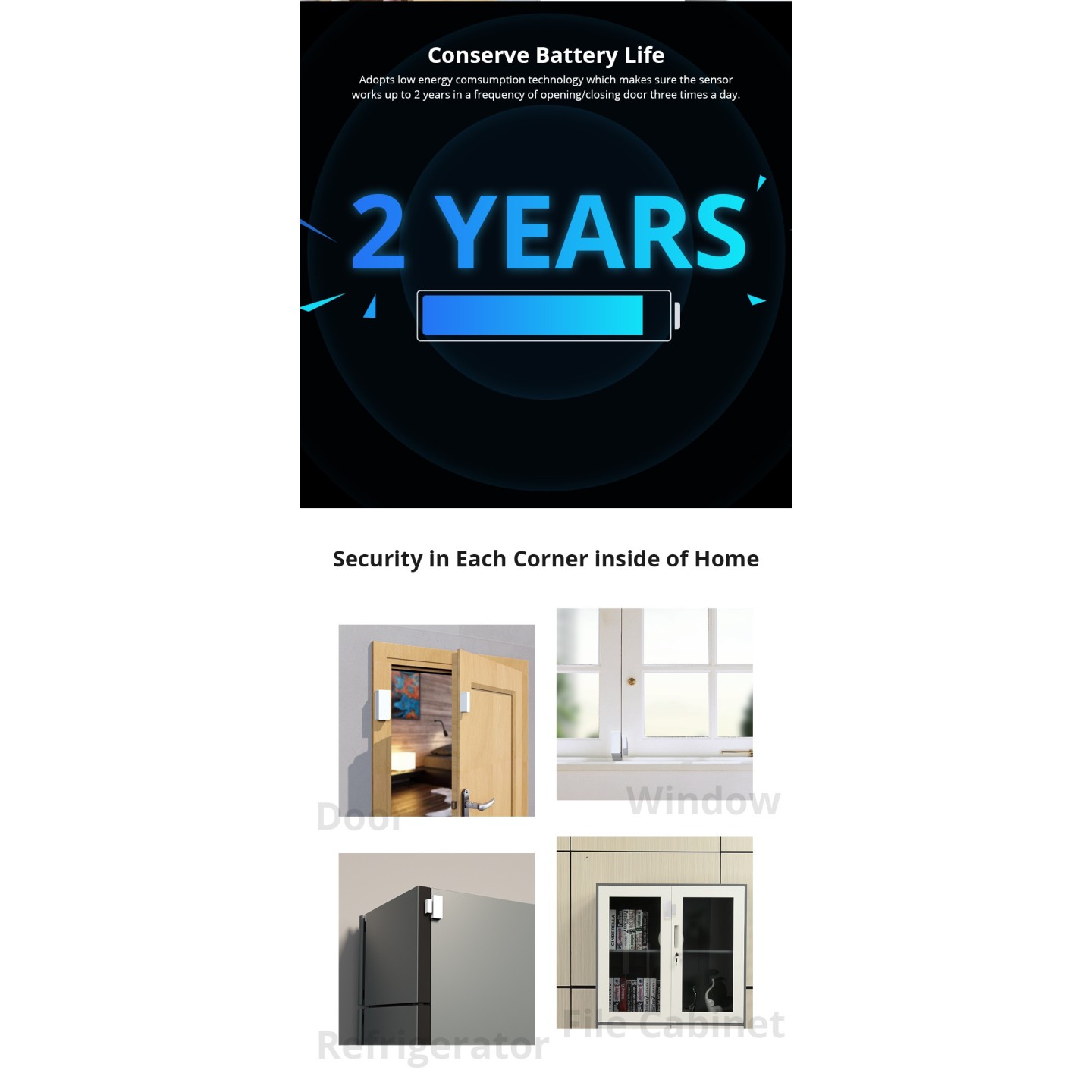 Sonoff RF Door & Window Alarm Sensor - DW2 - RF — Buy in Cyprus with Fast Delivery