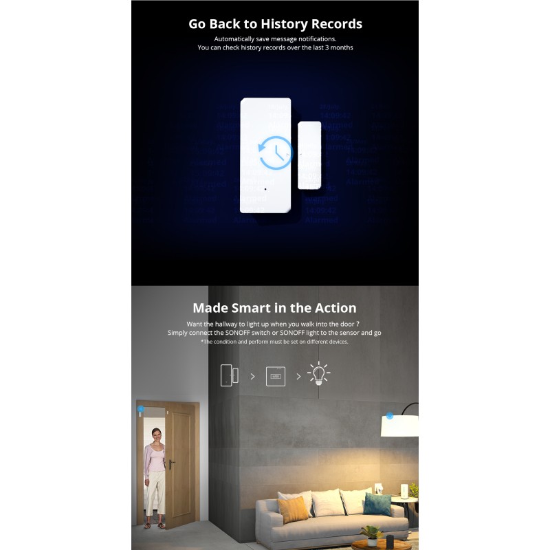 Buy Sonoff RF Door & Window Alarm Sensor - DW2 - RF in Cyprus, Nicosia, Limassol, Larnaka, Pafos