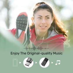 Buy Unitek Type-C to 3.5mm Female Audio Cable - M1204A - 11cm in Cyprus, Nicosia, Limassol, Larnaka, Pafos