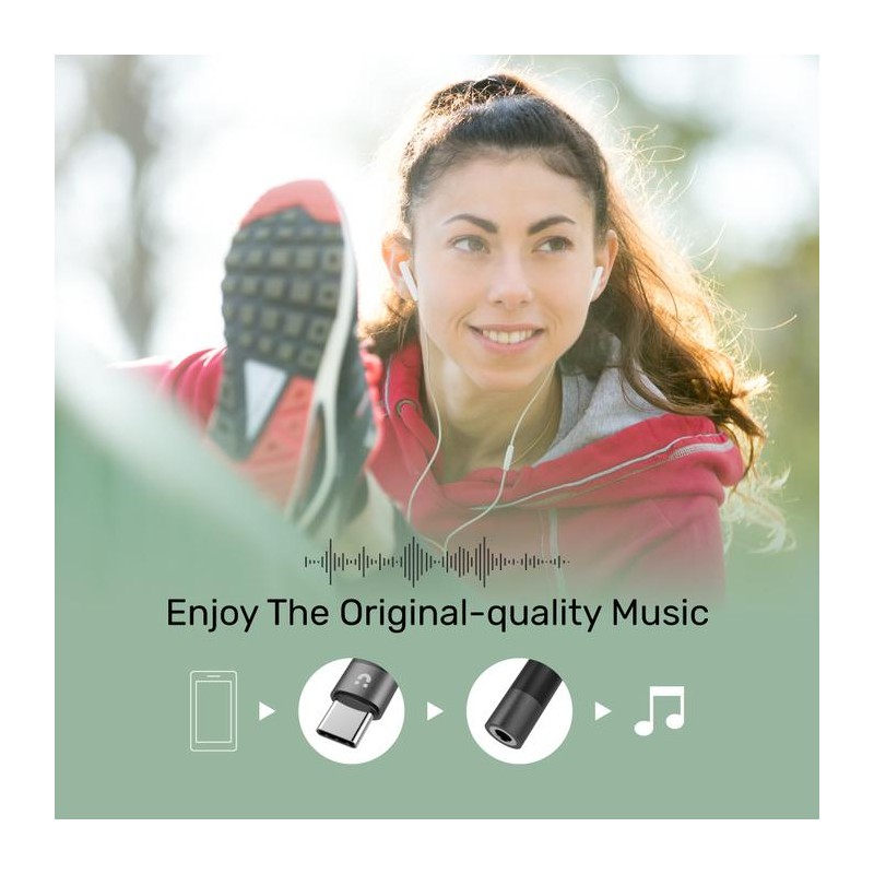 Buy Unitek Type-C to 3.5mm Female Audio Cable - M1204A - 11cm in Cyprus, Nicosia, Limassol, Larnaka, Pafos