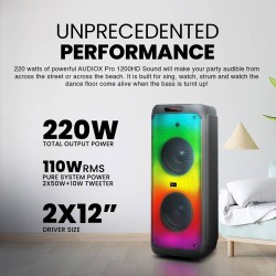 Buy SonicGear 2 x 12'' Portable Karaoke Speaker - AudioXPro1200HD - 2 x Wireless... in Cyprus, Nicosia, Limassol, Larnaka, Pafos