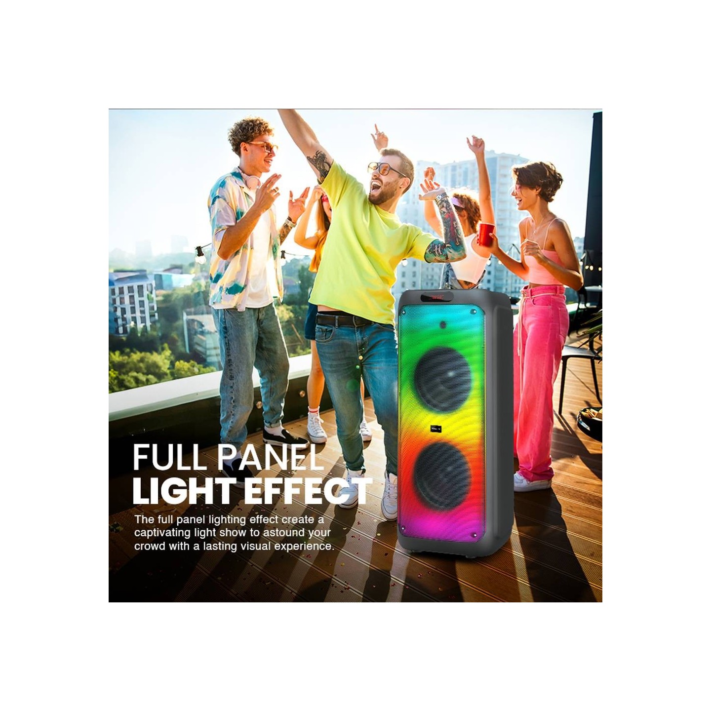 SonicGear 2 x 12'' Portable Karaoke Speaker - AudioXPro1200HD - 2 x Wireless Microphones — Buy in Cyprus with Fast Delivery