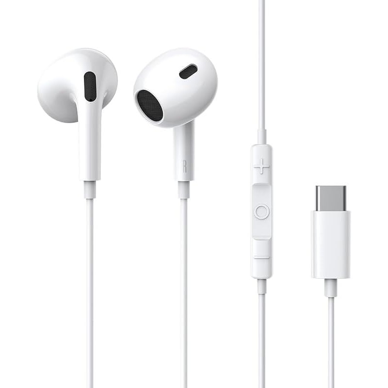 Buy Baseus Earphones - CZ17 - Wired Type C Encok White in Cyprus, Nicosia, Limassol, Larnaka, Pafos