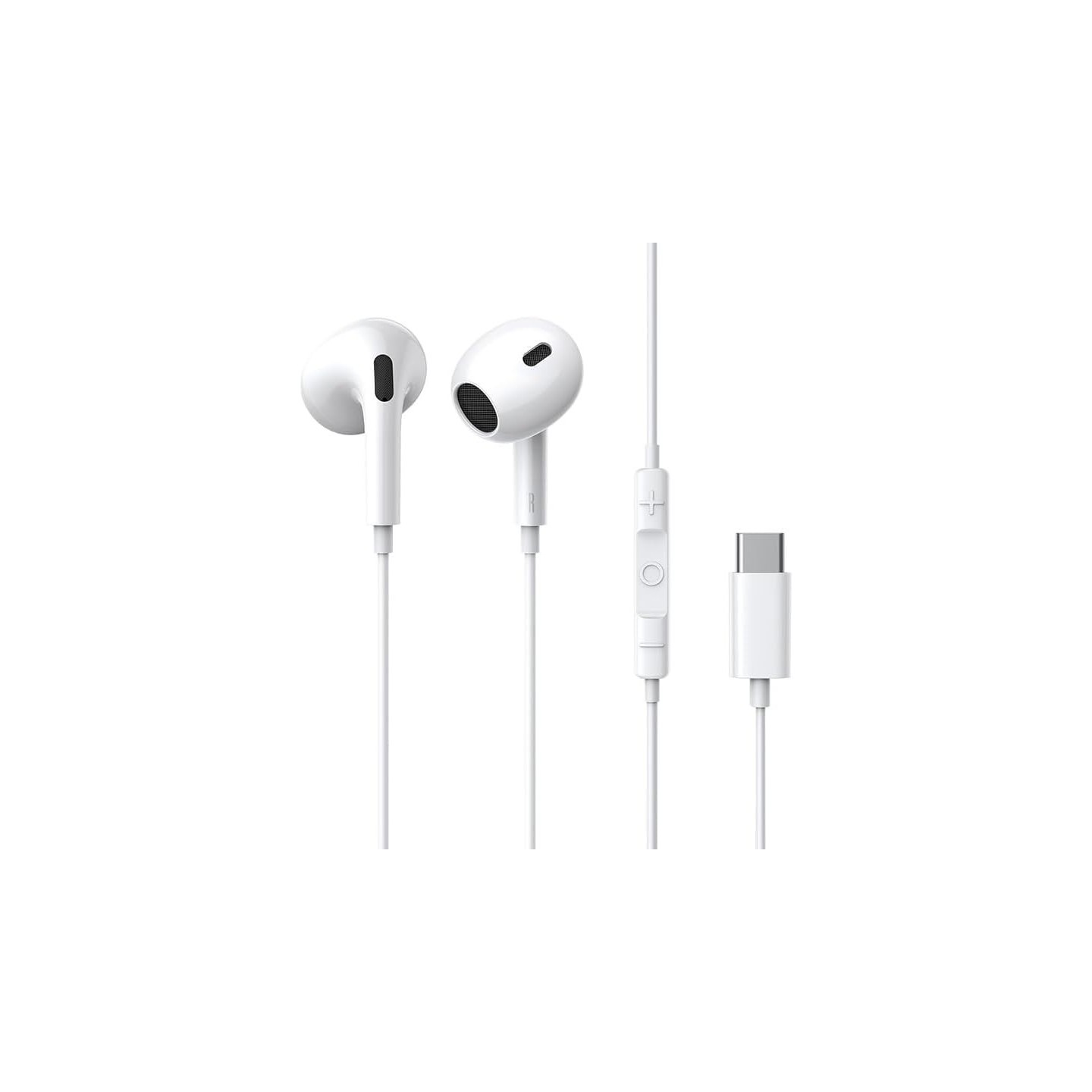 Baseus Earphones - CZ17 - Wired Type C Encok White — Buy in Cyprus with Fast Delivery