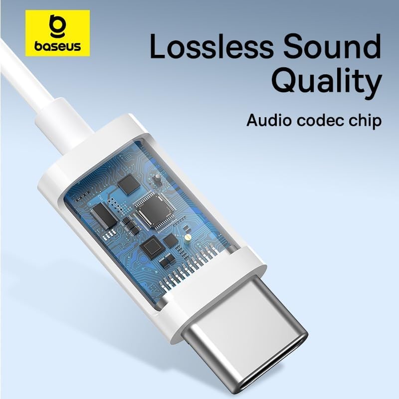 Buy Baseus Earphones - CZ17 - Wired Type C Encok White in Cyprus, Nicosia, Limassol, Larnaka, Pafos