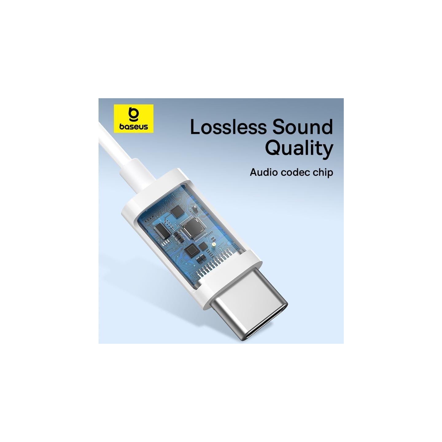 Baseus Earphones - CZ17 - Wired Type C Encok White — Buy in Cyprus with Fast Delivery