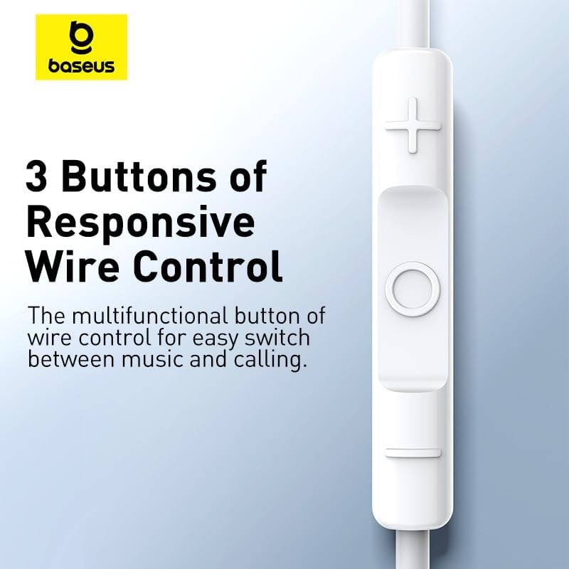 Buy Baseus Earphones - CZ17 - Wired Type C Encok White in Cyprus, Nicosia, Limassol, Larnaka, Pafos