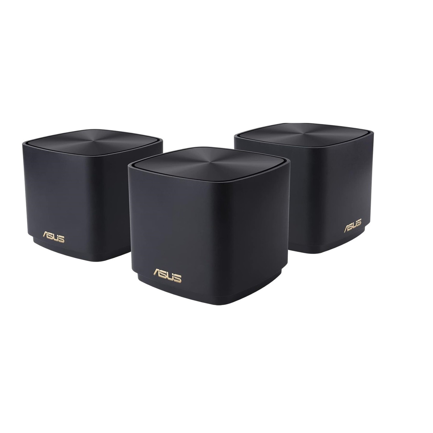 ASUS MESH ZenWiFi AX1800 Wi-Fi 6 Dual Band Gigabit 3 Pack Black - XD4 Plus - AX1800, Wi-Fi 6, Dual Band, Gigabit, 3 Pack, Black