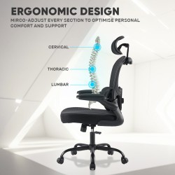 Buy Armaggeddon Office Chair Mesh - VERTEBRAE V3 - Black in Cyprus, Nicosia, Limassol, Larnaka, Pafos