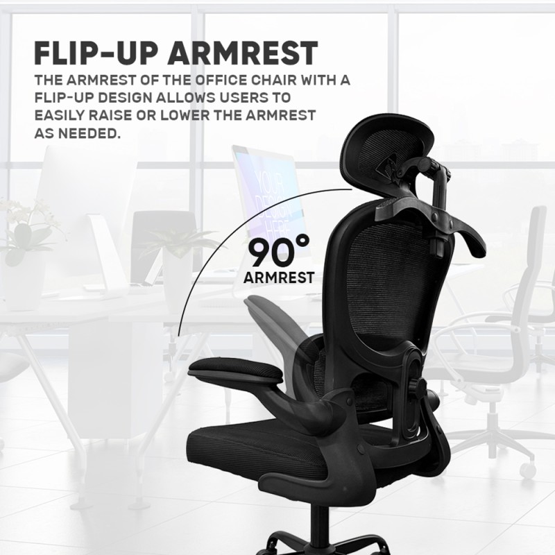 Buy Armaggeddon Office Chair Mesh - VERTEBRAE V3 - Black in Cyprus, Nicosia, Limassol, Larnaka, Pafos