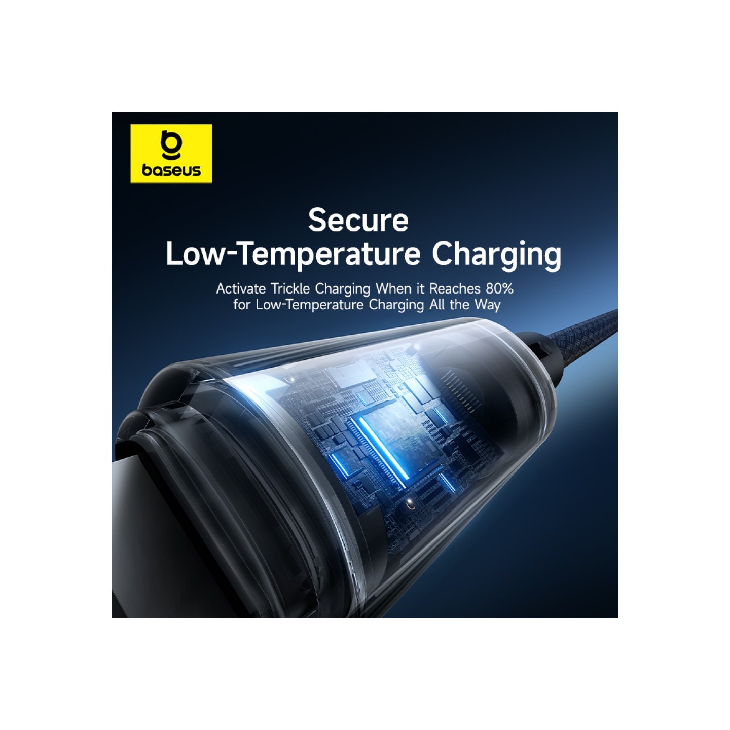 Baseus Cable Lightning to USB-A Lit Button Series - 1m - Cosmic Black — Buy in Cyprus with Fast Delivery