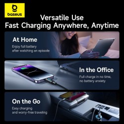 Buy Baseus Cable Lightning to USB-A Lit Button Series - 1m - Cosmic Black in Cyprus, Nicosia, Limassol, Larnaka, Pafos