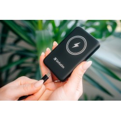 Buy Verbatim Wireless Magnetic Slim Powerbank - Qi2 15W 5000mAh Black in Cyprus, Nicosia, Limassol, Larnaka, Pafos