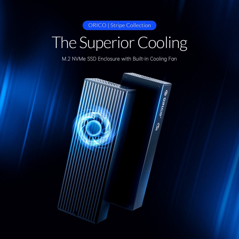 Buy Orico USB-C 3.2 M2 NVME SSD Aluminum Enclosure - M2PVC3-G20 - Black in Cyprus, Nicosia, Limassol, Larnaka, Pafos