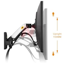 NBmounts F120 17-27" Gas Spring Wall Mount Single Arm Monitor Bracket (Boxed) — Buy in Cyprus with Fast Delivery