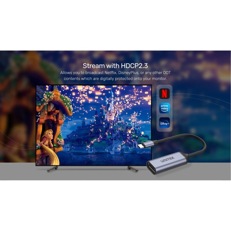 Buy Unitek Converter USB-C to DP1.4 Adaptor 8K60Hz - V1415A - Alumin in Cyprus, Nicosia, Limassol, Larnaka, Pafos